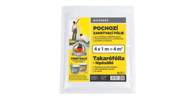 Zakrývací folie 4x1m=4m2                                                                                                                                                                                                                                  